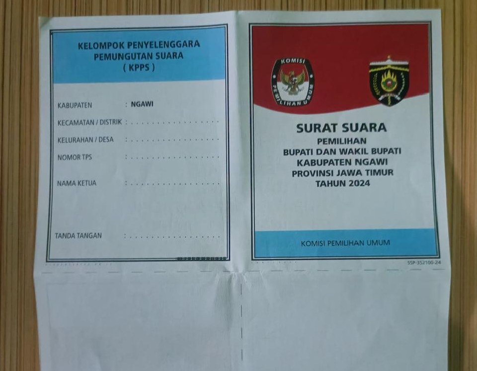 Surat Suara Pilkada Trenggalek Ditemukan Berlogo Kabupaten Ngawi