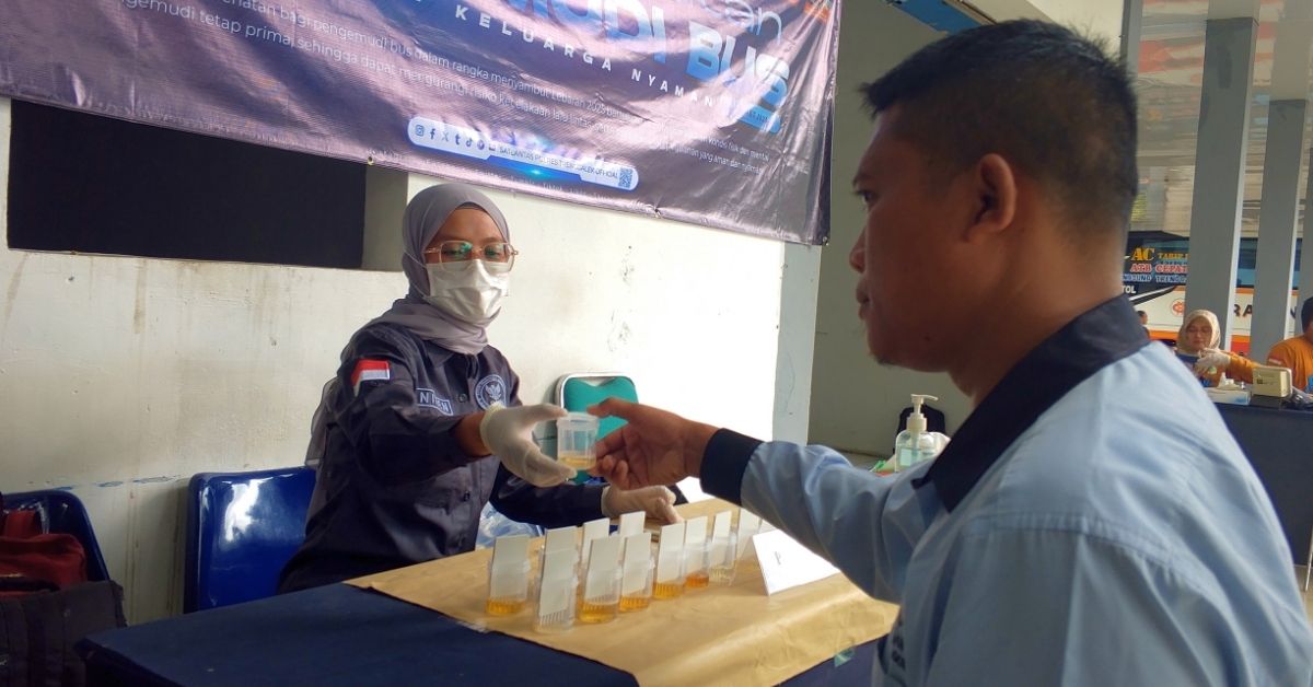 Satu Sopir Bus Terdeteksi Positif saat Tes Urine di Trenggalek