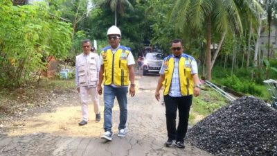 Wabup Kabupaten Blitar Tinjau Perbaikan Jalan Jelang Mudik Lebaran