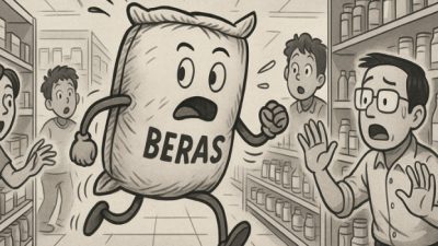 Beras Ghosting Rak Toko dengan Segudang Janji Manis