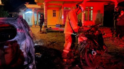 Kasus ODGJ Bakar Mobil Kades di Trenggalek