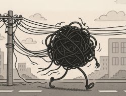 Kabel Semrawut Kini Suka Jalan-Jalan Sendiri, Awas Tersandung Perda