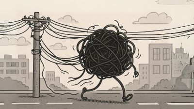 Kabel Semrawut Kini Suka Jalan-Jalan Sendiri, Awas Tersandung Perda