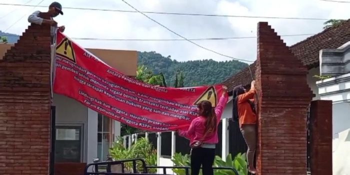 Anggota Segel Aset KSPPS Madani Trenggalek, Pengurus Diduga Kabur