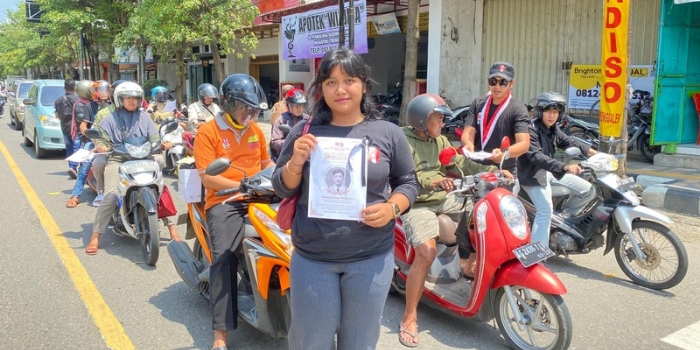 GMNI Trenggalek Gelar Aksi Damai Solidaritas Rheza