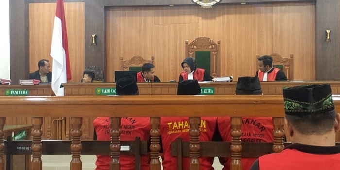 PN Trenggalek Vonis 3 Terdakwa Ledakan Balon Udara