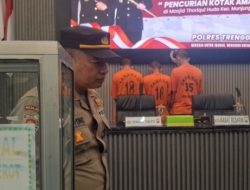 Polres Trenggalek Tangkap 9 Pencuri Kotak Amal