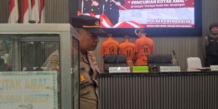 Polres Trenggalek Tangkap 9 Pencuri Kotak Amal