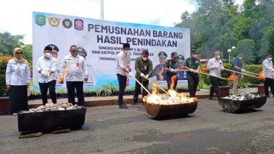Bongkar Sarang Rokok Ilegal di Jawa Timur