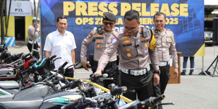 Polres Kediri Lakukan Penyisiran di Lokasi Trek Balap Liar